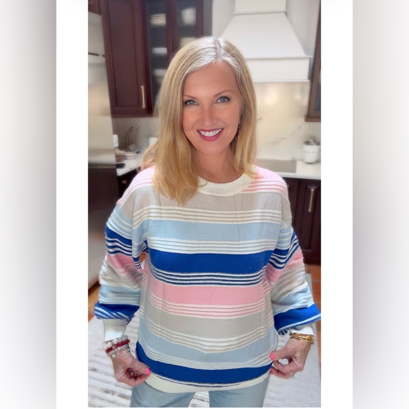 NWT Colorful Striped Sweater-S - Picture 3 of 14